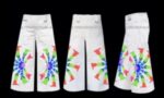 White Psy phat pants waist 36”(91.4cm) Length 40.5”(103cm)