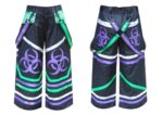 .Phat pants Biostyle purple green white with free suspenders