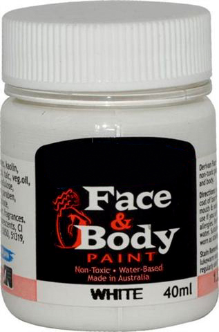 Face & Body paint white 40ml