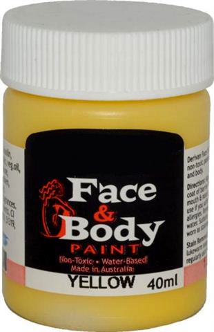 Face & Body paint yellow 40ml