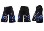 Lightning strike blue white phat shorts