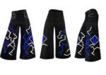 phat pants Lightning Strike - blue white  -