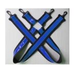 .Suspenders blue on black webbing