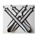Suspenders white on black webbing