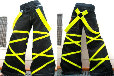 Phat pant Crisscross yellow with free suspenders