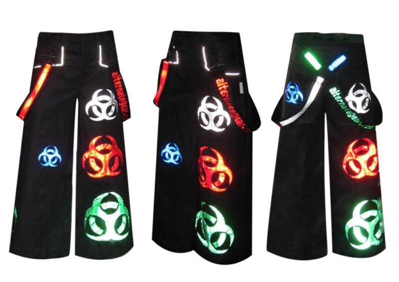 Phat pants Multi biohazard with free suspenders