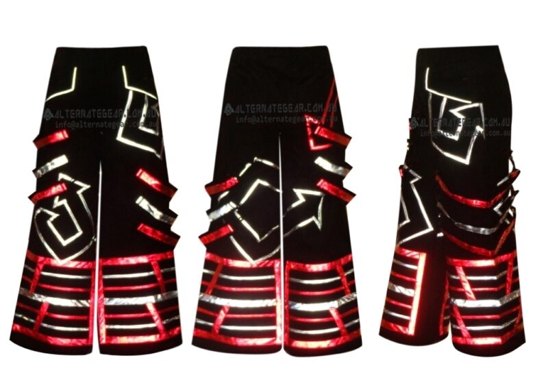 Phat pants STRAPPY RETRA red and clear